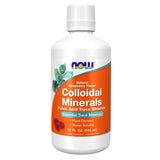 NOW Foods Supplements, Colloidal Minerals Liquid, Plant Derived, Essential Trace Minerals, Raspberry, 32-Ounce