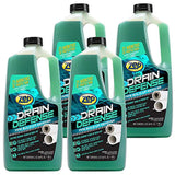 Zep Drain Defense Pipe Build-Up Remover - 64 Ounces (Case of 4) ZLDC64 - Professional Strength Liquid Pipe Build Up Remover