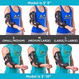 BraceAbility Cubital Tunnel Syndrome Elbow Brace | Splint to Treat Pain from Ulnar Nerve Entrapment, Hyperextended Elbow Prevention and Post Surgery Arm Immobilizer - S (SMALL/MEDIUM)