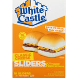 Gourmet Kitchn White Castle Classic Cheese Sliders | 2 Boxes (16 Sliders Per Box, 32 Total Sliders) - Sliders with grilled onions on signature bun and Ready Set Gourmet Donate a Meal Program