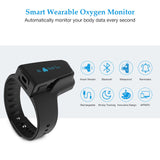 Wellue O2 Pulse Oximeter with Smart Reminder | Blood Oxygen Saturation Monitor for SpO2 and Heart Rate Tracking Continuously, Bluetooth Finger Ring with Free APP &PC Report