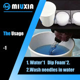 MIUXIA Dip Foam - 24Pcs Dip Cups Rinse Caps Tip Rinse Dip Clean Professional Cartridge Dip Foam Cleaning