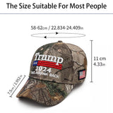 2 Pack Trump Hat 2024, MAGA Hat, Make America Great Again Hat, Trump Merchandise, 45 47 Hat, Donald Trump Hats for Men Women 2024, Campaign Hat Trump Cap (Camo)