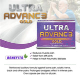 Ultra Advance 3 Gold: Ultimate Joint Support with Omega-3, Turmeric, Glucosamine Chondroitin Formula. Vegan, Non GMO, 30 Capsules, 500 mg