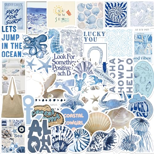 Coastal Granddaughter Stickers,Coastal Granddaughter Aesthetic Vinyl Laptop Computer Phone Water Bottle Stickers(100PCS)