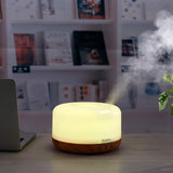 BlueHills Premium 1000 ML XL Essential Oil Diffuser Aromatherapy Humidifier with Remote Timer for Large Room Home 18 Hour Run Huge Coverage Area 1 Liter Mood Light Extra Large Capacity Wood Grain D004