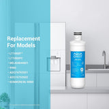 AQUA CREST LT1000PC ADQ747935 Refrigerator Water Filter and Air Filter, Replacement for LG® LT1000P®/PC/PCS, LMXS28626S, LFXS26973S, MDJ64844601, ADQ74793501, ADQ74793502 and LT120F®, 3 Combo