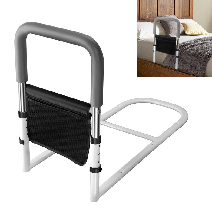 MPINOI Bed Rails for Ederly Adults Safety, Adjustable Height Bed Assist Rails for Seniors Fall Prevent Grab Bar Fits King Queen Full Twin Bed…