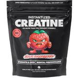 Gains in Bulk Instantized Creatine Monohydrate Powder - Pre Workout Supplement, Support Muscle Endurance, High Energy and Cognitive Function, 100% Soluble, No Bloating - Sour Raspberry | 30 Servings