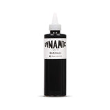 DYNAMIC COLOR CO. Black Tattoo Ink - Premium Tattoo Ink Great for Lining, Shading, Tribal, and Blending - Made in USA - 8 Ounce Bottle