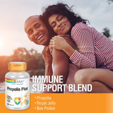 SOLARAY Propolis Plus | Healthy Immune System Support with Propolis, Bee Pollen & Royal Jelly | 90 VegCaps
