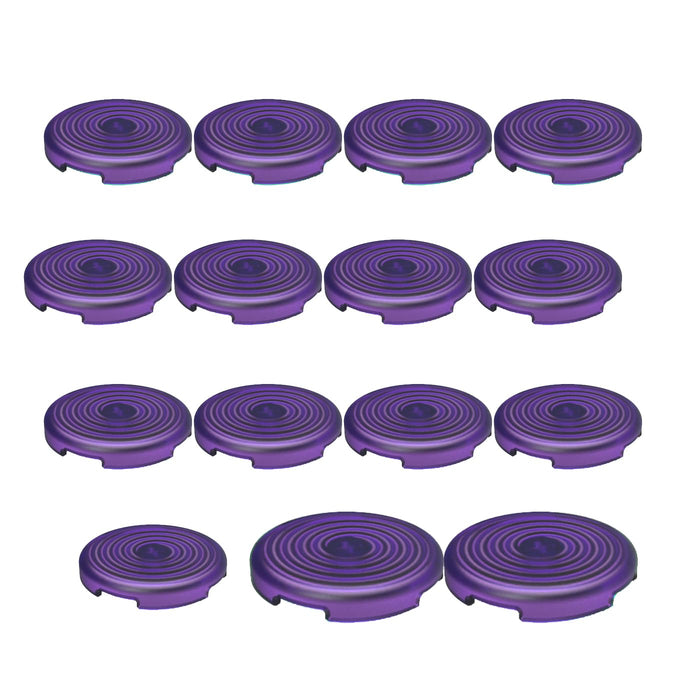 15pcs Arcade Button Caps for Mechanical Push Buttons Punk Workshop button Caps - Purple