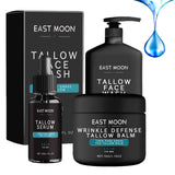 Diameleo Wrinkle Defense Tallow Balm, Tallow Face Moisturizer, Beef Tallow for Skin, Forgeskin Care for Men, For Skin Is Visibly Smoother (1 Set)