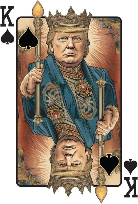 END THE WOKENESS: Trump Family Poker Playing Cards - Made in America - Premium Collectible Deck Featuring Trump, Melania, Trump Jr., and Biden Joker Cardstock for Poker Nights - 52 Cards + 2 Jokers