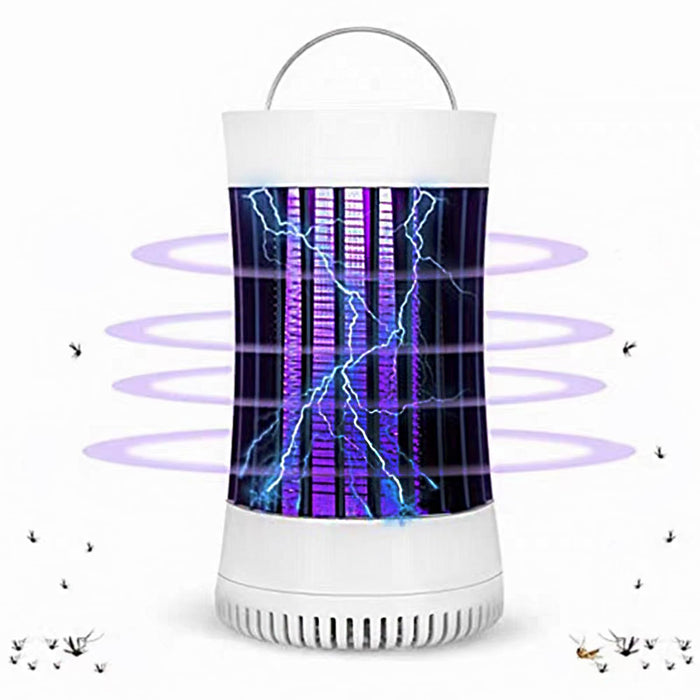 Bug Zapper Indoor/Outdoor, UV Attraction+Wind Inhale Insect Trap, Portable Rechargeable Eco-Friendly Pest Attractant Lamp to Remove Insects, Mosquitoes, Files, Bugs, Gnats, Moths..