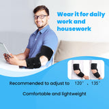 Cubital Tunnel Syndrome Elbow Brace, Ulnar Nerve Entrapment Splint, Elbow Immobilizer for Night Sleeping and Day Working, 4 Angles Adjustable, Fit Women & Men, Right & Left Arm - L/XL