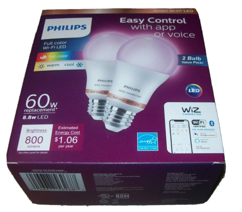 Philips 60w Smart Wi-fi LED Dimmable 5000k Daylight A19