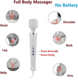 Gajoin Vibrating Massager Powerful Big Electric Back Massager for Sports Recovery Muscle Aches Body Pain Shoulder Foot Massage (White Big Massage)