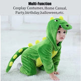 Baby Green Dinosaur Costumes Unisex Toddler Outfit Halloween Dress Up Romper 18-24 Months