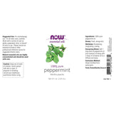 NOW Essential Oils, Peppermint Oil, Invigorating Aromatherapy Scent, Steam Distilled, 100% Pure, Vegan, Child Resistant Cap, 4-Ounce