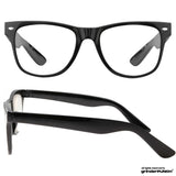 grinderPUNCH 2 Pack High Magnification Reading Glasses Strong Power Readers - 4.00-6.00 Black/+5.00