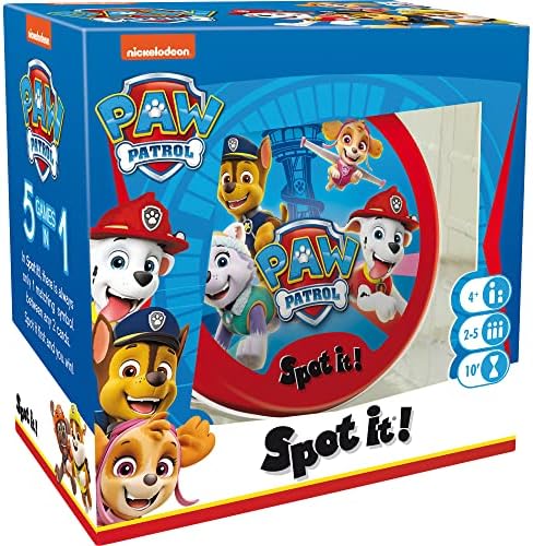 Zygomatic Spot It! Paw Patrol - Beloved Family Card Game with Paw Patrol Characters! Fun Matching Game for Kids, Ages 4+, 2-5 Players, 10 Minute Playtime, Made