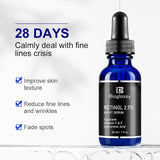 Bioglossy Retinol Serum for Face, 2.5% Retinol Intense Night Serum with Squalane,Vitamin C & E & B3,Hyaluronic Acid for Lines, Wrinkles & Premature Sun Damage to Resurface & Hydrate 30 ml/ 1 Fl oz