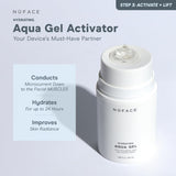 NuFACE Aqua Gel Activator - Microcurrent Conductive Gel & Activator Powered by IonPlex & Hyaluronic Acid to Enhance Results of NuFACE Microcurrent Facial Device - Improves Skin Radiance (3.3 oz)
