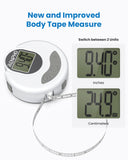 RENPHO Smart Tape Measure, Bluetooth Digital Measuring Tape with Lock Hook & Retractable Function, Accurate Body Fat Measurement Device for Weight Loss, Muscle Gain, Fitness Bodybuilding, 60in /150cm