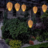 FoldTier 4 Sets Wasp Nest Decoy Light up Waterproof Hanging Wasp Deterrent for Wasps Bee Festival Outdoor Hanging Fake Wasp Repellent Hornets Nest for Backyard Patio Home Garden Yard