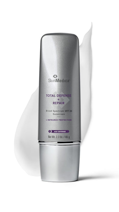 SkinMedica Total Defense + Repair SPF 34 Sunscreen for Face. This Lightweight, Facial Sunscreen is Ideal for Oily and/or Combination Skin, 2.3 Oz