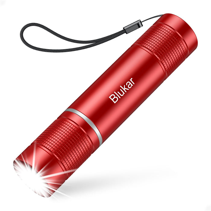 Flashlight Rechargeable,2000L High Lumens Flashlight,Super Bright Small LED Flash Light-Zoomable,Adjustable Brightness,Long Lasting for Camping,Outdoors,Christmas Gifts Men&Women-Red