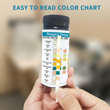 URS 10-in-1 Urine Test Strips 10 Parameters Testing UTI, Urinalysis for Ketosis, pH, Protein, Kidney and Liver Function, 100 CT