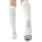 EVOPLECI Anti Embolism Compression Stockings for Women and Men Ted Hose Socks 15-20 mmhg Moderate Level With Inspect Toe Hole