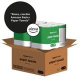 Amazon Basics 2-Ply Flex-Sheets Paper Towels, 12 Basics Rolls = 32 Regular Rolls, Everyday Value with 150 Sheets per Roll