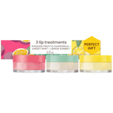 Burt's Bees Stocking Stuffers, 3 Overnight Lip Sleeping Mask Christmas Gifts Set - Exfoliating Scrub Restores, Hydrates & Smooths to Reduce Fine Lines, Passionfruit, Sweet Mint, Lemon Sorbet (3-Pack)