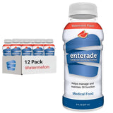 enterade AO Watermelon, 12 Pack, Specially Formulated to Reduce Treatment GI Side Effects, Supportive Care Beverage, Stevia-Free,Liquid, 8 oz Bottles (12 Pack)