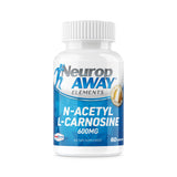 NeuropAWAY Elements N-Acetyl-L-Carnosine 600mg 60CT Acid Resistant Capsules Third Party Tested Manufactured in a CGMP Facility