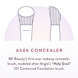 BK BEAUTY BRUSHES - ANGIE HOT & FLASHY A506 CONCEALER - Viral "Kitten Paw" Face Brush - Under-Eye Concealing and Contouring - Makeup Brushes