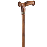 Asterom Walking Cane - Handmade Ergonomic, Canes for Men & Women - Wooden Cane, Walking Sticks for Seniors, Unique, Wood Canes (Caramel, 33 Inch)