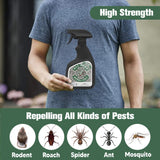 Two Bros. Repellent Pest Repellent Spray, Rodent Repellent, Indoor Pest Control Mint Spray for Home and Kitchen - Rodent, Fly, Ant, Spider, Roach, Flea,Safely and Effectively-120Z