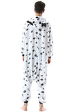 Onesie Christmas Pajamas Adult Animal Halloween Costume Cosplay Dalmatian One Piece Unisex Homewear Polar Fleece Sleepwear Large