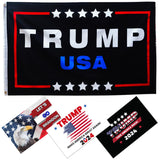 Donald Trump 2024 Flag For Trump Supporter Double Sided 3x5 feet 3 PLY Outdoor Patriotic American Flags With 2 Anti-Rust Brass Grommets - 100D Polyester With 3 Stickers Let's Go Brandon by NOAHIAN