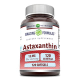 Amazing Formulas Astaxanthin 12mg 120 Softgels Supplement | Non-GMO | Gluten Free