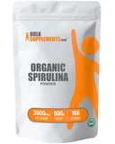 BULKSUPPLEMENTS.COM Organic Spirulina Powder - Superfood Powder, Green Spirulina Powder, Spirulina Organic - Vegan-Friendly, 3000mg per Serving, 500g (1.1 lbs) (Pack of 1)
