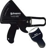 Sequoia Fitness Trimcal 4000 Body Fat Caliper with Body Measure Tape & Fat% Chart (Black & Black)