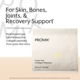 Promix Collagen Peptides, Vanilla, 2.5lb Bulk - Hydrolyzed Collagen Protein Promotes Healthy Skin, Bones, Joints & Recovery Support - Add to Shakes, Smoothies, Beverages & Baking Recipes.