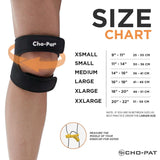 Cho-Pat Dual Action Double-Layer Adjustable Knee Strap, Pain Relief for Chondromalacia, Osgood Schlatter’s, Tendonitis, and Meniscus Tears, Small