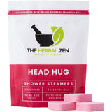 Head Hug Shower Steamers Aromatherapy for Soothing Relief, Self Care Spa Gift for Women, Men, Teacher, Luxury Handmade Shower Bath Bombs with Essential Oils, Birthday Gift, Gift for Her