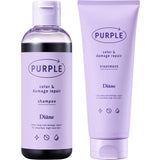 Color Shampoo & Color Treatment Purple [Suppresses Yellowing, Color Charge & Damage Repair] Cool Tones Diane 200ml + 150g Set Purchase